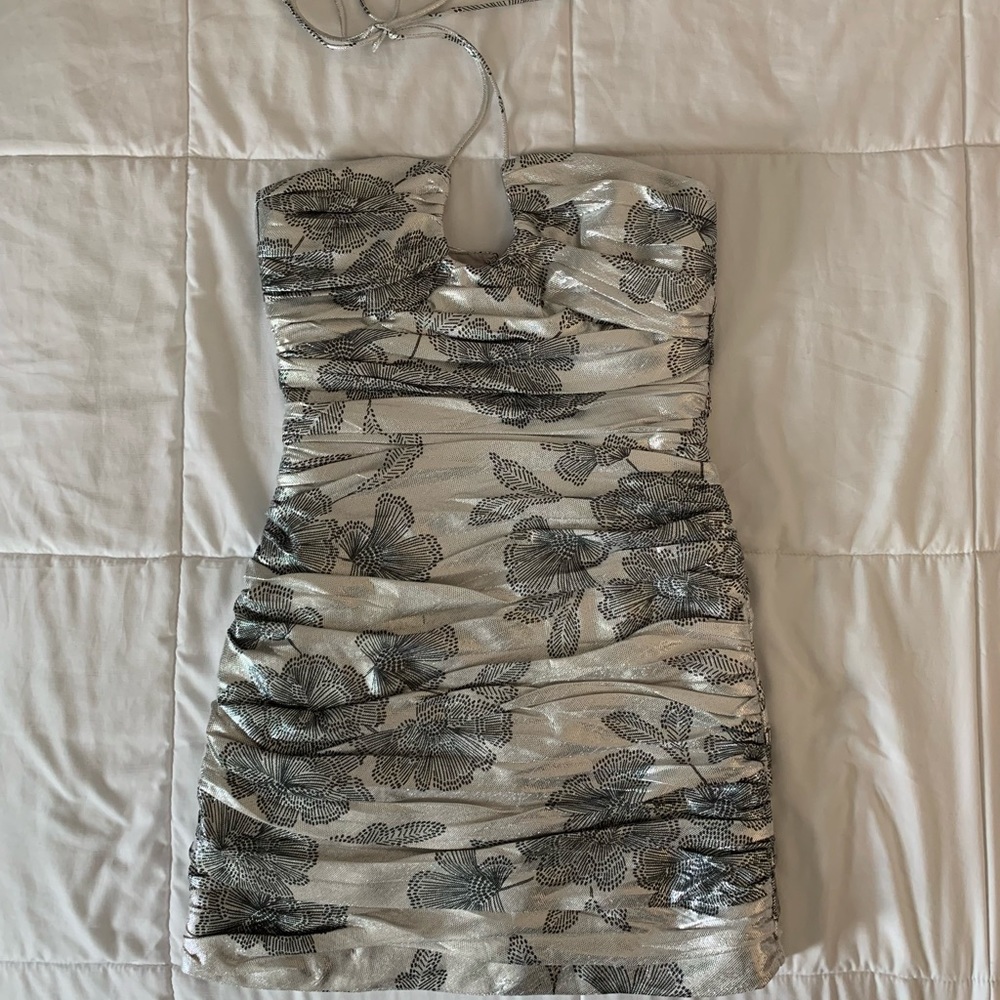 ZARA scrunched mini dress